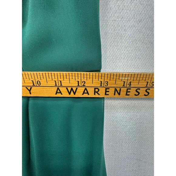 Davids Bridal Chiffon Sleeveless A-Line Gown V-Neck & Spaghetti Straps Dress Siz - Picture 10 of 15